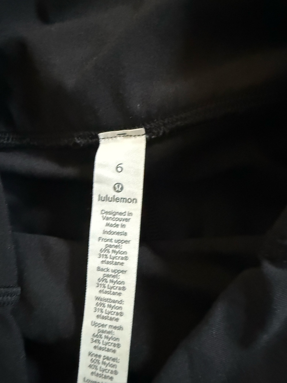 Lululemon Black leggings  Wunder Under Lace High Rise tights size 6 - Picture 10 of 16